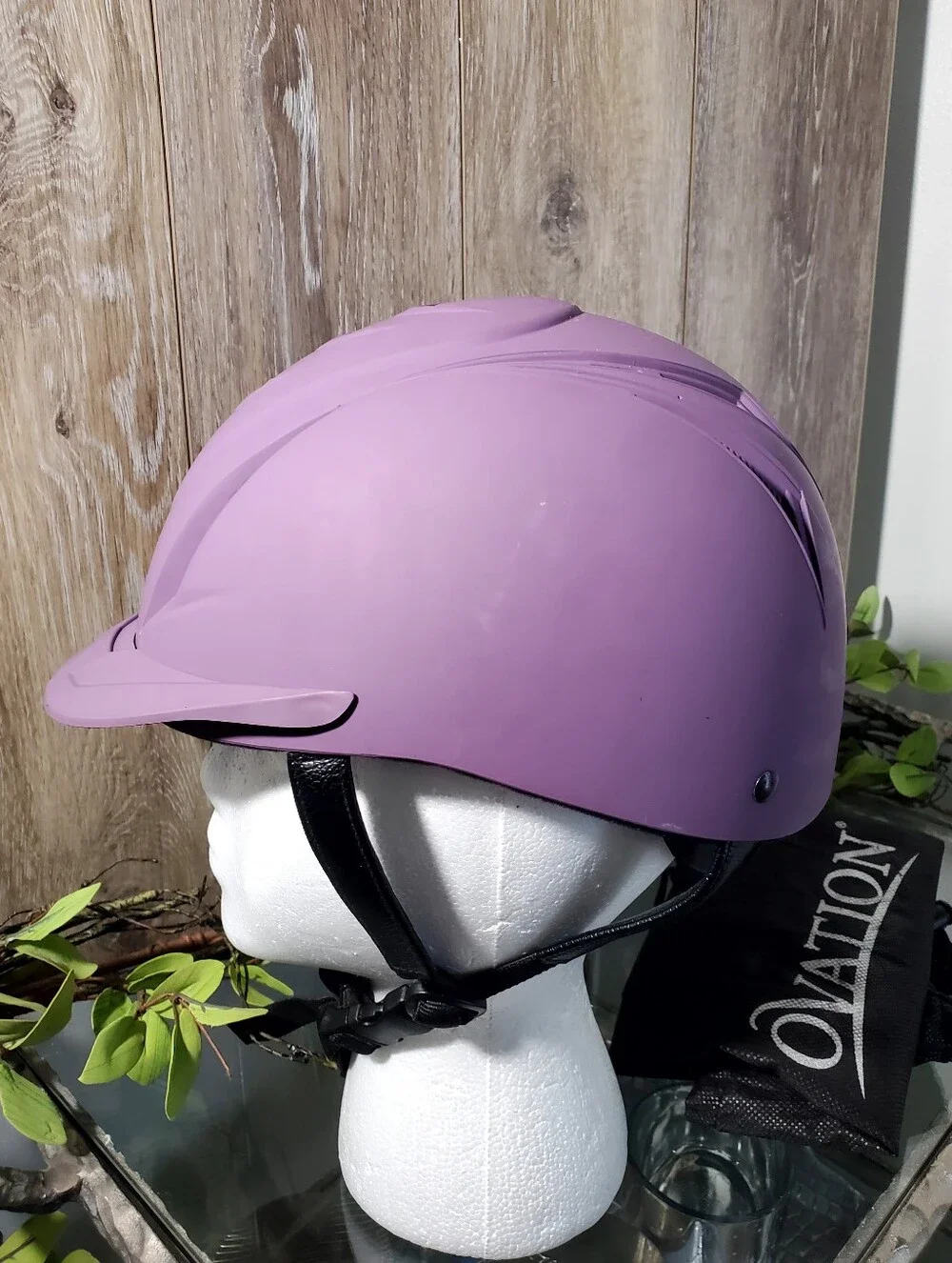 Ovation Purple Lavender Childrens Riding Deluxe Schooler Helmet Size XS/S 48-52" - Picture 3 of 14